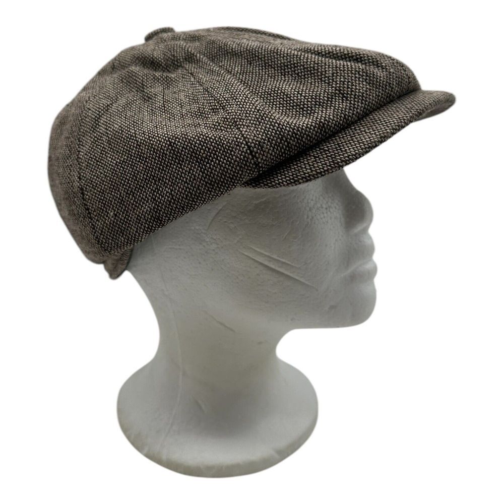 Frye Newsboy Driving‎ Hat Cap Men's OSFM Brown Tweed Cabbie NWT
